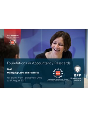 cover image of FIA Managing Costs and Finances MA2 (2016)